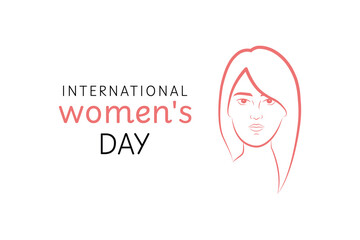 Vector illustration of International Women's Day March 8th
