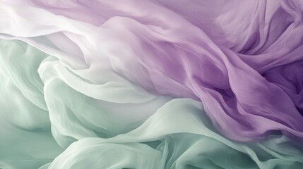 Obraz premium A dreamy abstract background featuring soft dusty lavender and sage green hues, softly flowing into each other