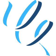 Fototapeta premium Festive Party Streamer Solid Color Icon