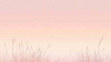 Obraz premium A minimalistic design featuring dusty rose and muted peach tones blended seamlessly into a soft pastel gradient