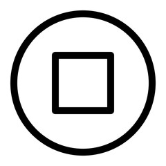 Multimedia Thin Icon