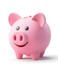 Happy Pink Piggy Bank