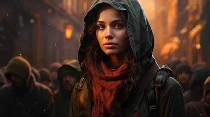 A person advocating for the rights of immigrants and refugees