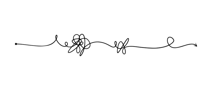 hand drawn tangled scribble sketch. Abstract doodle with line art.
