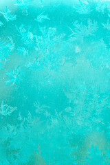 Ice Pattern on window in Winter time