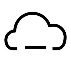 Cloud Computing Thin Icon