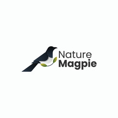 Nature Magpie Gradient Colorful Logo