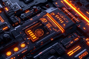 futuristic technology background wallpaper 