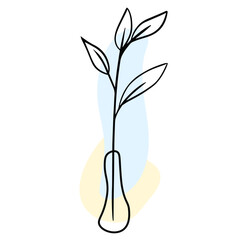 Obraz premium Aesthetic Flower Line Art