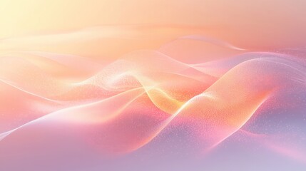 Obraz premium An abstract representation of heartbeats with glowing lines and pulsating waves, against a soft gradient background, symbolizing life and vitality