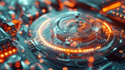 futuristic technology background wallpaper 