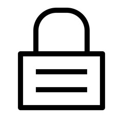 Security Thin Icon