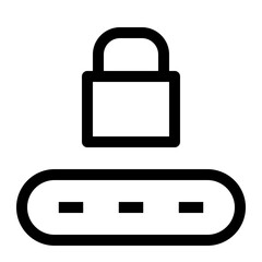 Security Thin Icon