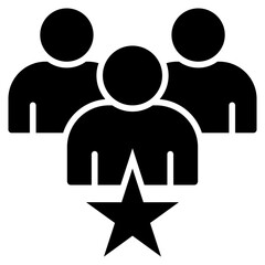 Leadership Glyph Icon