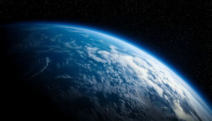 Fototapeta premium 宇宙 地球 Sunrise over earth Generative AI 