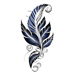 Obraz premium Black and White Botanical Beauty.