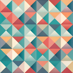 Geometric Triangle Pattern. Colorful Abstract Art Design