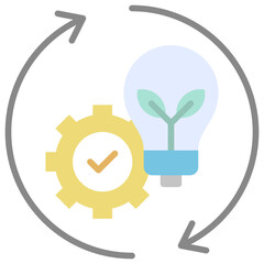 Sustainable Flat Icon