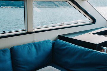 Obraz premium luxury yacht interior