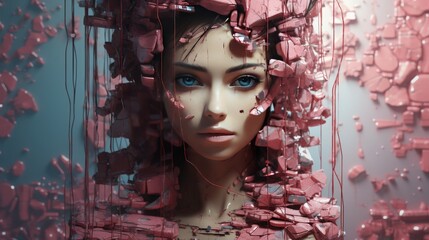 An individual impacted by cyberbullying