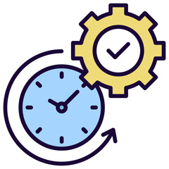 Efficiency Outline Color Icon