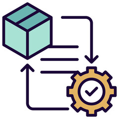 Workflow Outline Color Icon