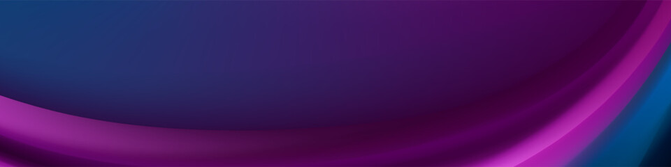 Elegant and flowing abstract element with a vibrant purple wave.