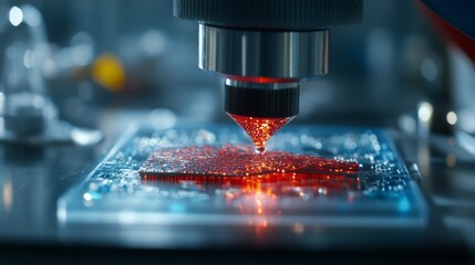 Close-Up of Thermal Testing in a Laboratory Setting