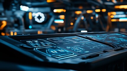 Futuristic Drone Control Center with Advanced Technology