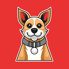 Vector Clip Art Animal Illustration Dog Vector
