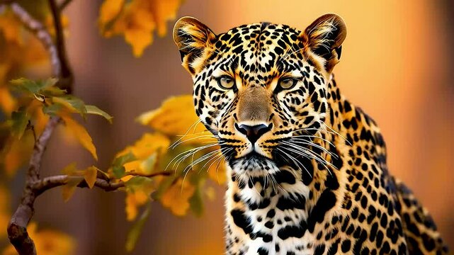a leopard  is shown in the image