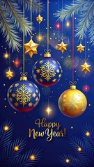 Happy New Year Wishes Background For Greetings To New Year Eve