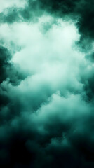 Teal Cloud Abstract Background