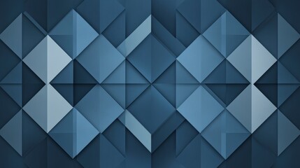 Fototapeta premium Abstract Blue Geometric Pattern: A Study in Shades and Shapes