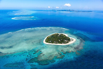 Fiji Tavarua Island (heart island)