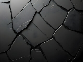 Dark Cracked 3D Abstract Background