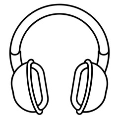 headphones isolated on white background