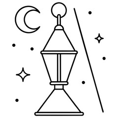 street lamp illustration