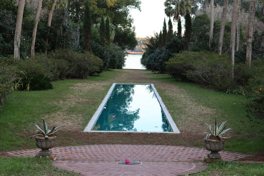 decoration pool in a park