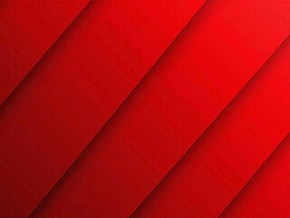 Obraz premium Bold Red Geometric Design with Gradient Shading for Branding. Generative AI