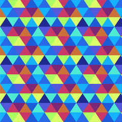 a geometric background with colorful triangles