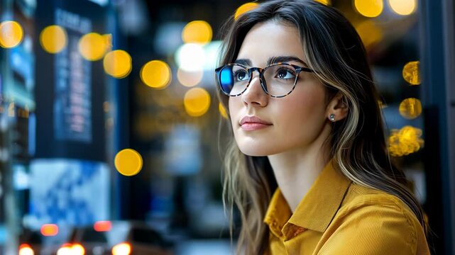 The female software developer is utilizing collaboration tools in a cloud computing environment