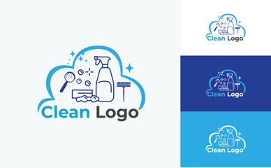Obraz premium Cleaning Logo