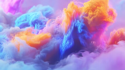 Fototapeta premium Vibrant Abstract Clouds in High Resolution
