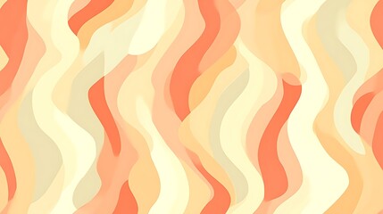 Abstract Wave Pattern In Warm Pastel Colors