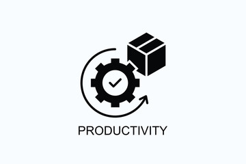Productivity Isolated Vector, Icon Or Logo Sign Symbol Illustration