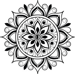 intricate mandala design circular pattern