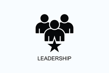 Leadership Isolated Vector, Icon Or Logo Sign Symbol Illustration