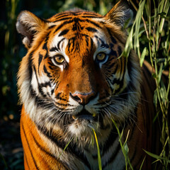 Fototapeta premium portrait of a bengal tiger