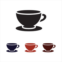 Tee and Coffee cup Vector illustration, Coffee Cup Vector icon Art & Graphics